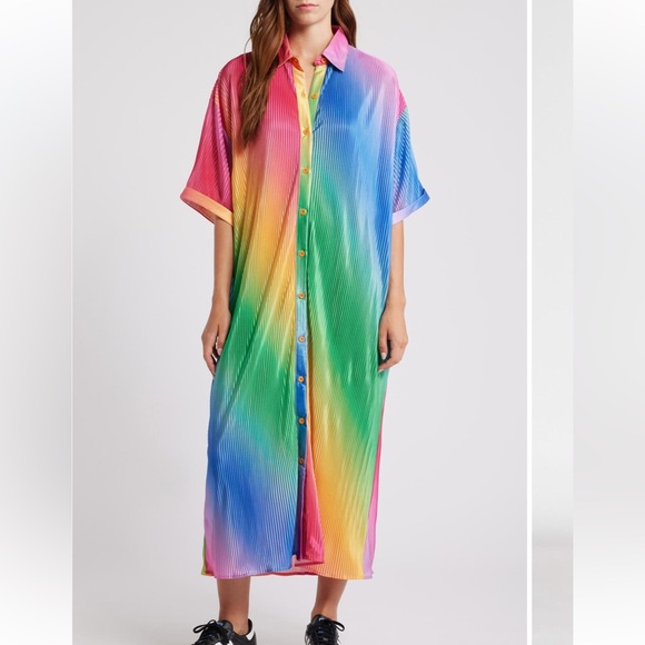 Dressed in LALA Dresses & Skirts - Dressed in LALA | Rainbow Dress in Size L